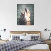 Elegant auf dem Wye Leinwanddruck (Insitu (Schlafzimmer))