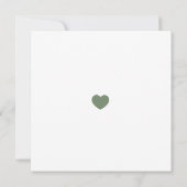 Elegant auf der letzten Dusty Sage Green Save the  Einladung (Rückseite)