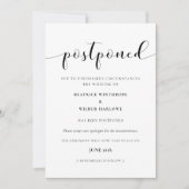 Elegant aufgeschobene Hochzeitsankündigung Einladung (Vorderseite)