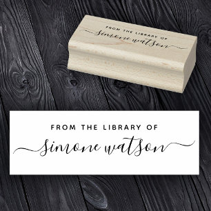 Elegant aus der Bibliothek des Individuelle Name-S Gummistempel