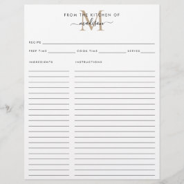 Elegant aus der Küche der Gold Monogram Rezept