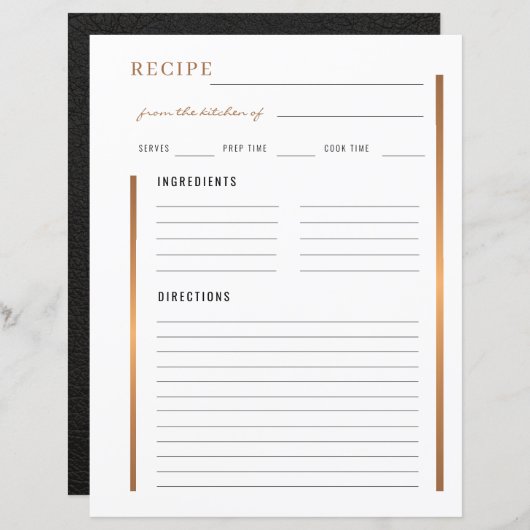 Elegant aus der Küche des Goldrezeptes (Vorne/Hinten)