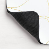 Elegant aus weißem Marmor Mousepad (Ecke)