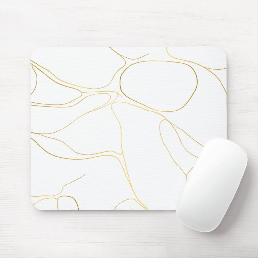 Elegant aus weißem Marmor Mousepad (Mit Mouse)