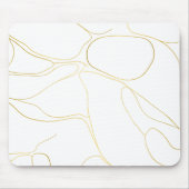 Elegant aus weißem Marmor Mousepad (Vorne)