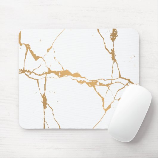 Elegant aus weißem Marmor Mousepad (Mit Mouse)