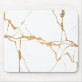 Elegant aus weißem Marmor Mousepad (Vorne)