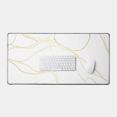 Elegant aus weißem Marmor Schreibtischunterlage (Tastatur & Maus)