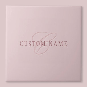 Elegant aussehendes Monogramm Roségold Fliese