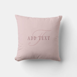 Elegant aussehendes Monogramm   Roségold Kissen