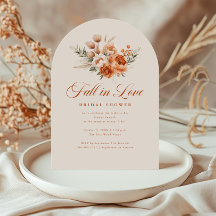 Elegant Autumn Fall In Love Bridal Shower