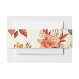 Elegant Autumn Floral Einladungsbanderole