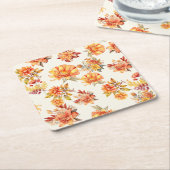 Elegant Autumn Floral Rechteckiger Pappuntersetzer (angewinkelt)