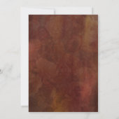 Elegant Autumn Floral Thanksgiving Einladung (Rückseite)