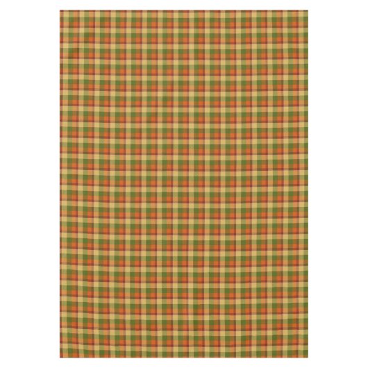 Elegant Autumn Tartan Tablecloth Fall Farmhouse Tischdecke (Vorderseite)