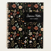 Elegant Autumn Wildflower Meadow Floral Pattern Planer (Vorderseite)