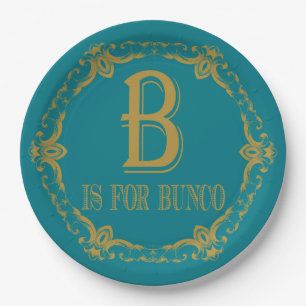 Elegant B Is For Bunco Pappteller