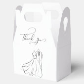 Elegant B&W Tux & Dress Vielen Dank für Ihre Hochz Geschenkschachtel (Geöffnet)