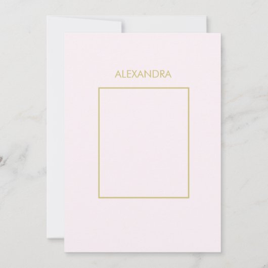 Elegant Baby Baptism Minimales Foto Christening Einladung (Rückseite)