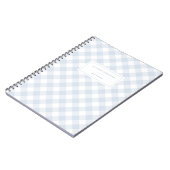 Elegant Baby Blue Buffalo Notebook Notizblock (Linke Seite)