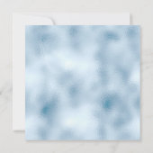 Elegant Baby Blue Glitzer and Foil Wedding Einladung (Rückseite)