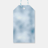 Elegant Baby Blue Glitzer & Foil Wedding Vielen Da Geschenkanhänger (Rückseite)