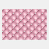 Elegant Baby Blue, Pink & White Diamond getupft Geschenkpapier Set (Vorderseite 2)