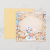 Elegant Baby Celebration Invitation Template Einladung (Vorne/Hinten)