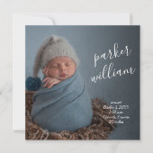 Elegant Baby Foto Collage Geburtserklärung (Vorderseite)