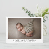 Elegant Baby Foto Collage Geburtserklärung (Stehend Vorderseite)