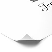 Elegant Baby Foto Liebe Typografie Poster (Ecke)