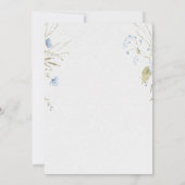 Elegant Baby Girl Baptism Invitation Einladung (Rückseite)