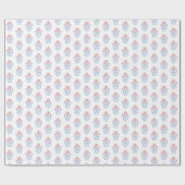 Elegant Baby Girl Duwer Pink Ribbon Ginger Jar Geschenkpapier (Flach)