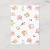 Elegant Baby in Bloom Baby Shower Registry Begleitkarte (Rückseite)