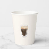 Elegant Baby ist das Brewing Coffee Baby Duwer Pappbecher (Rückseite)