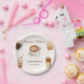 Elegant Baby ist das Brewing Coffee Baby Duwer Pappteller (Party)