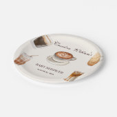 Elegant Baby ist das Brewing Coffee Baby Duwer Pappteller (Schrägansicht)