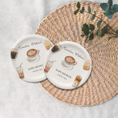 Elegant Baby ist das Brewing Coffee Baby Duwer Pappteller