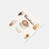 Elegant Baby ist das Brewing Coffee Baby Duwer Serviette (Ecke)
