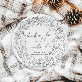 Elegant Baby It's Cold Outside Winter Shower Line Pappteller