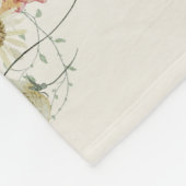 Elegant Baby Milestone Blumenstrauß Wasserfarbe Fleecedecke (Ecke)