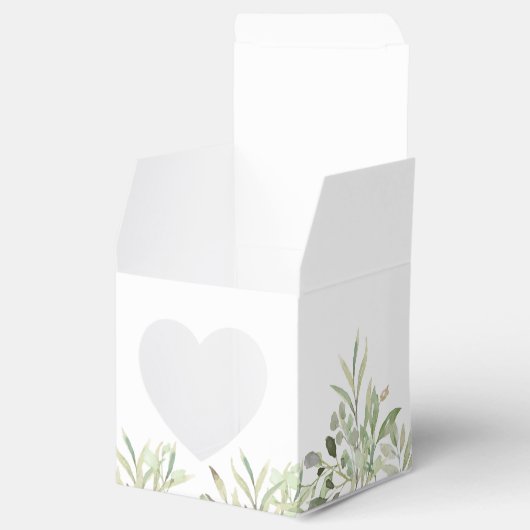 Elegant Baby Shower Greenery Botanical Gevor Box Geschenkschachtel (Geöffnet)