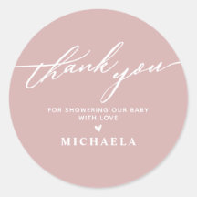 Elegant Baby Shower handgeschriebenes Skript Viele