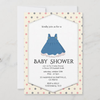 Elegant Baby Shower Invitation Einladung