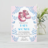 Elegant Baby Shower Invitation Einladung (Stehend Vorderseite)