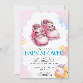 Elegant Baby Shower Invitation Einladung