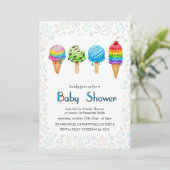 Elegant Baby Shower Invitation Einladung (Stehend Vorderseite)