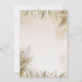 Elegant Baby Shower Invitation | Pink Floral Einladung (Rückseite)