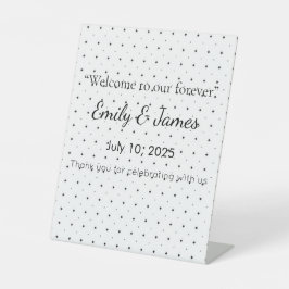 Elegant Baby Shower Pedestal Sign | Floral & Gold Sockelschild