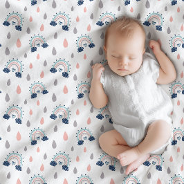 Elegant Baby Throw Rainbow Boho Nursery Look Fleecedecke